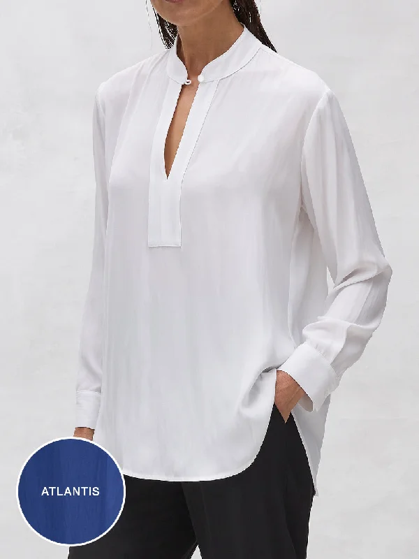 Current Trends MELA PURDIE KEYHOLE SHIRT