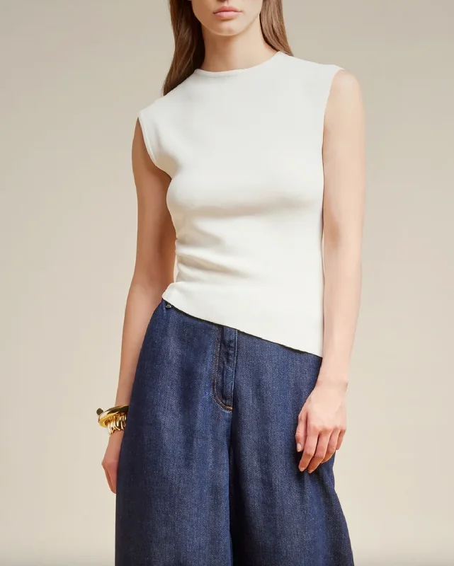 Online Boutiques Affordable Asymmetric Top - Pumice