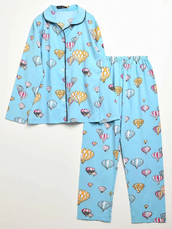 Comfort Centric Apparel Printed Grip Sleep Suit