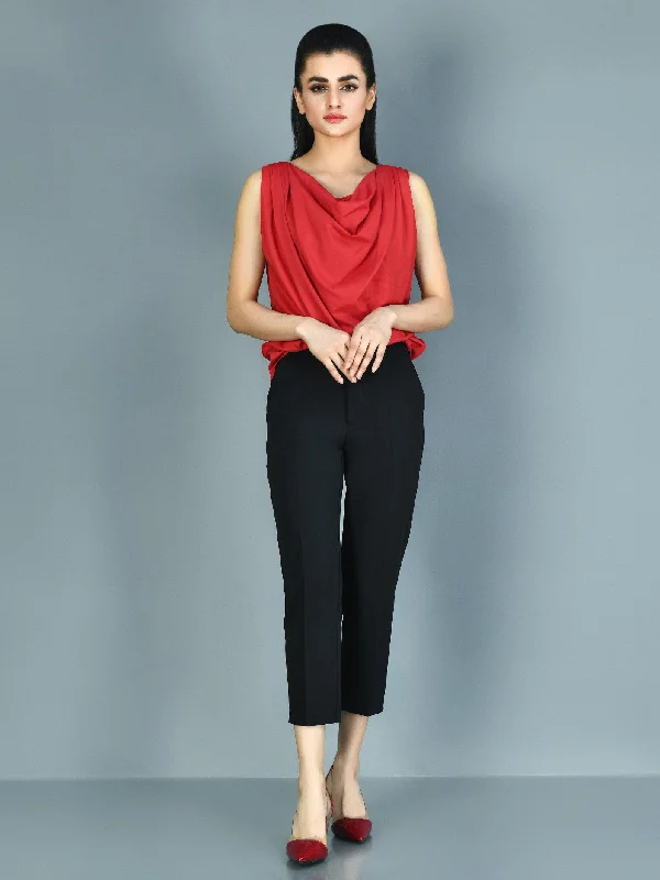 High End Women's Wear Draped Grip Top