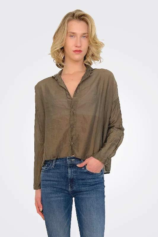 Women's Online Clothing Boutique Ramona Shirt - Olive