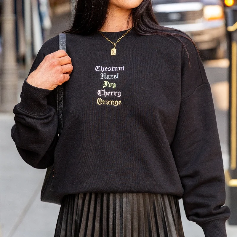 Urban Femme Streetwear Embroidered Streets Women's Heavy Crew