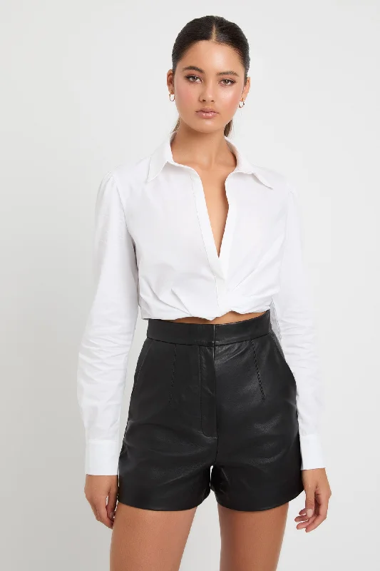 Online Boutiques Affordable Monaco Twist Front Shirt