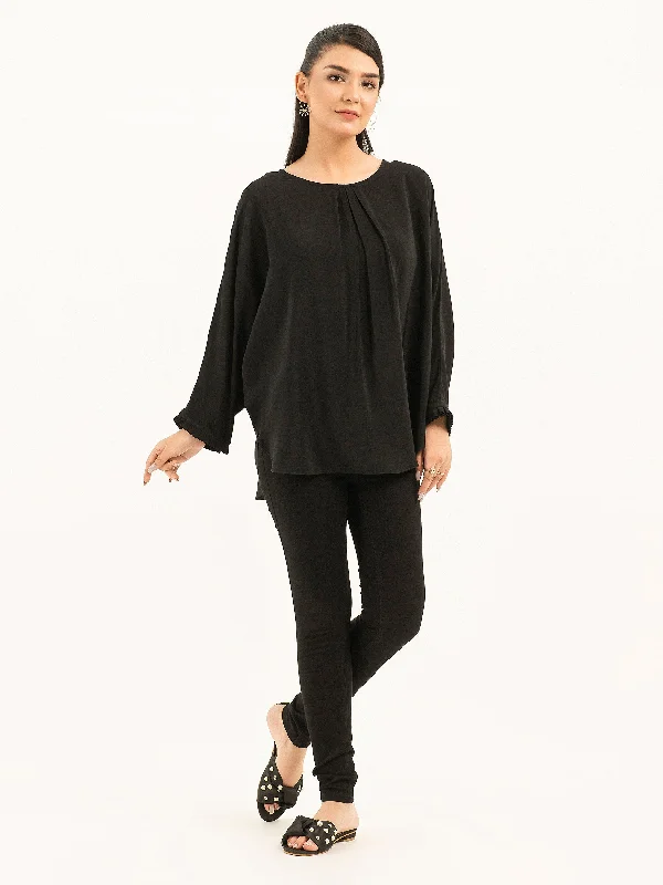 Casual Chic Clothing Pleated Top