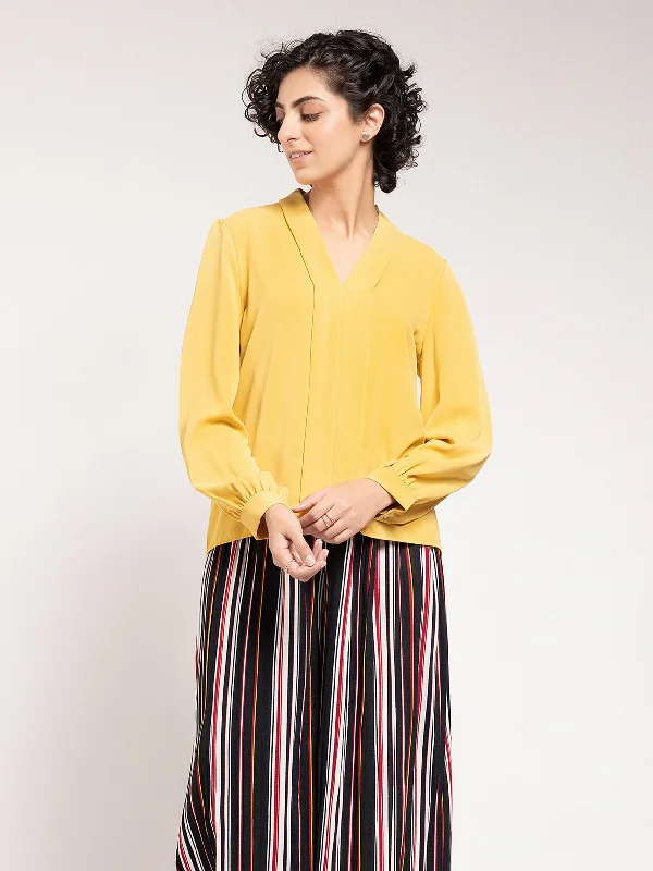 Special Offer Plain Pleated Top