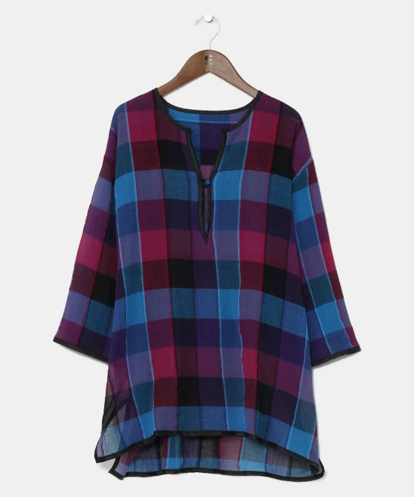 Elegant Clothing Madras Check Top