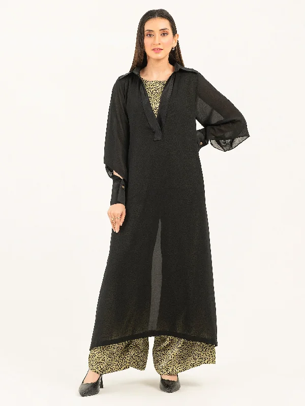 Casual Chic 2 Piece Chiffon Suit-Printed Set