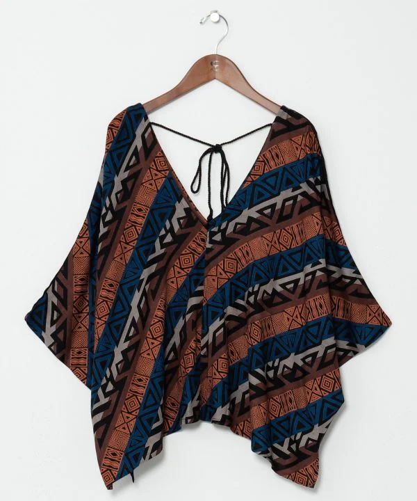 Elegant Fashion Imigongo Flowy Top