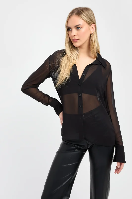 Premium Fashion Sheer Slim Shirt