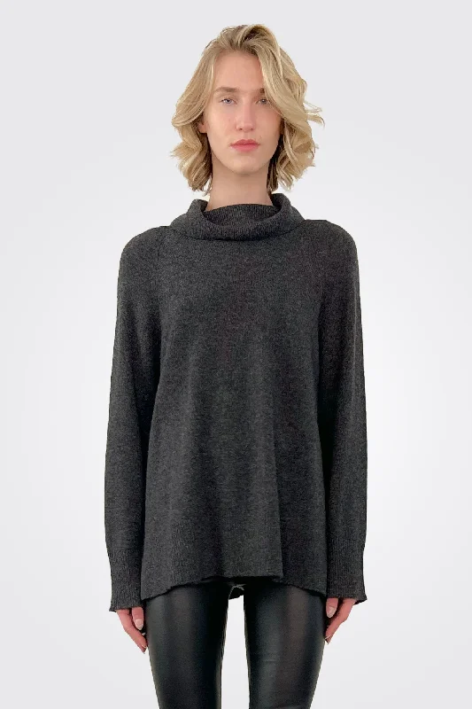 Fashion Deal Live In Cashmere Turtleneck - Charcoal