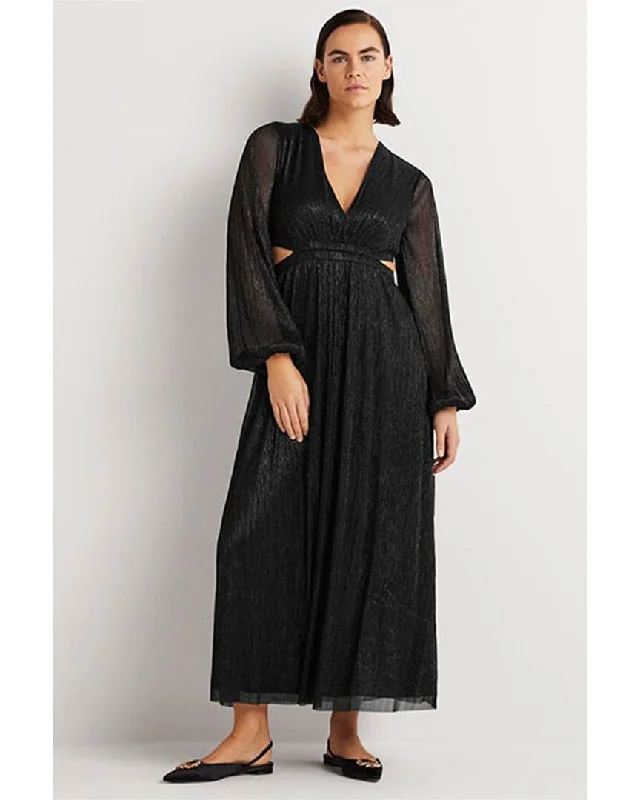 Online Boutique Stores Boden Metallic Cut-Out Maxi Dress