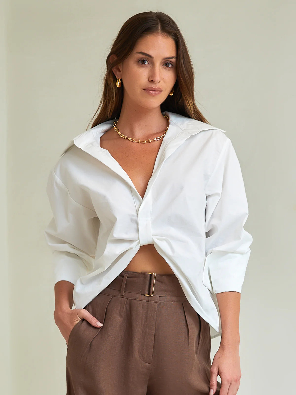 Elegant Fashion Paola Top - Cloud