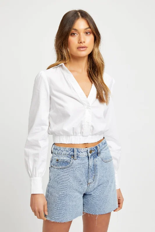 Urban Femme Streetwear Monaco Shirred Shirt