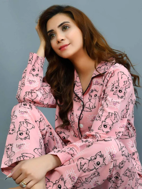 Elegant Fashion Printed Grip Sleep Suit