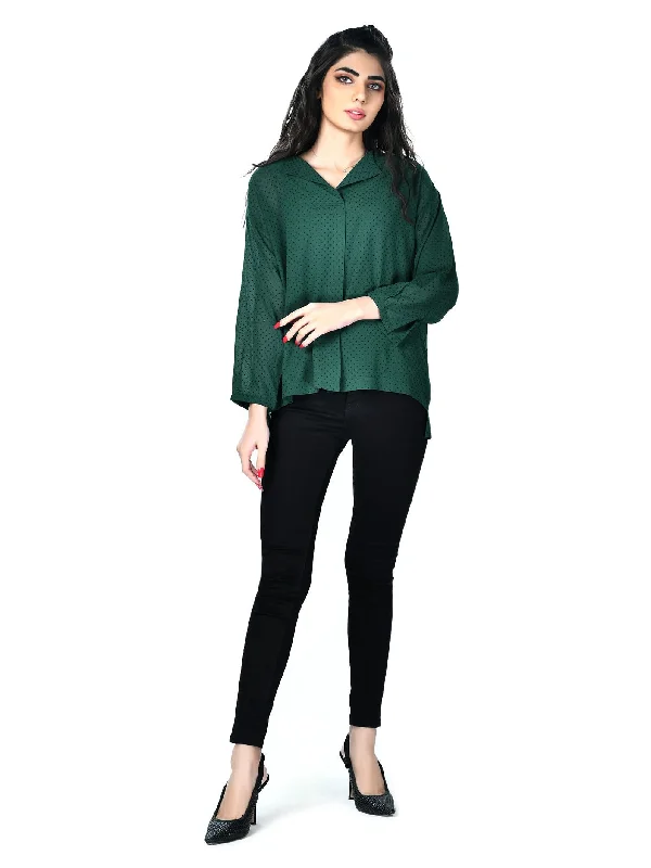 Hot Trends Printed Chiffon Top