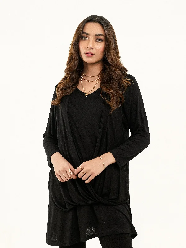 Winter Wardrobe Clearance Layered Jersey Top