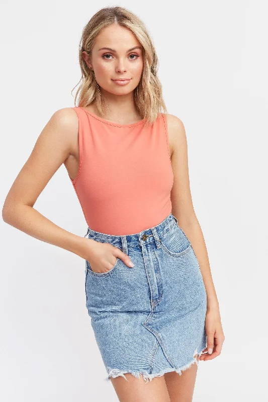 Elegant Style Mia Boat Neck Singlet