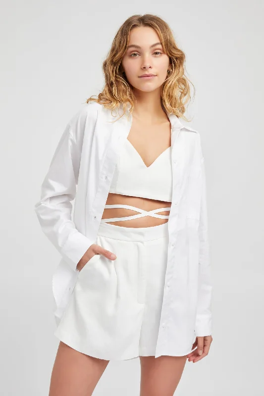 Holiday Glam Monaco Oversized Shirt