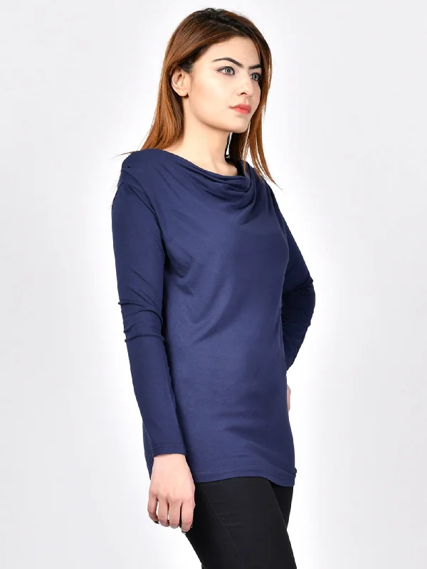 Unbeatable Prices Top with Draped Neck
