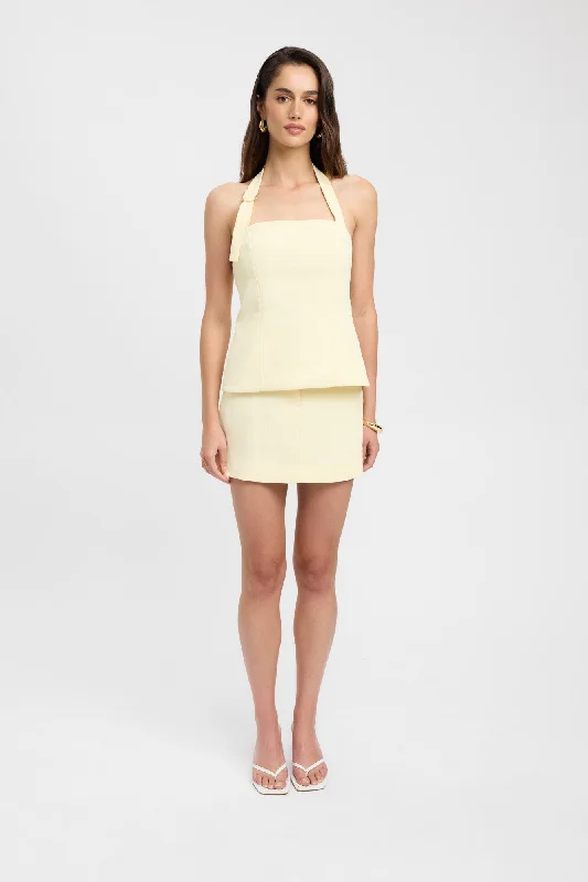 Modern Casual Clothing Oyster Buckle Halter Top