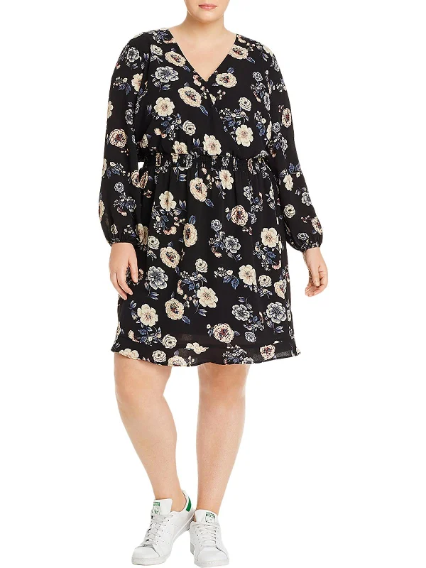 Women's Luxury Garments Womens Ruffled Cocktail Dress