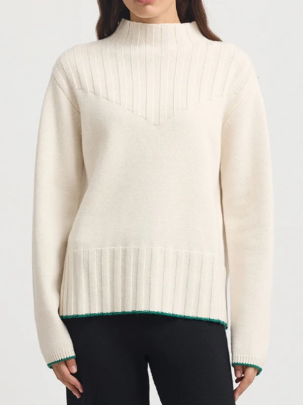 Chic And Comfortable TOORALLIE WIDE RIB MOCK NECK