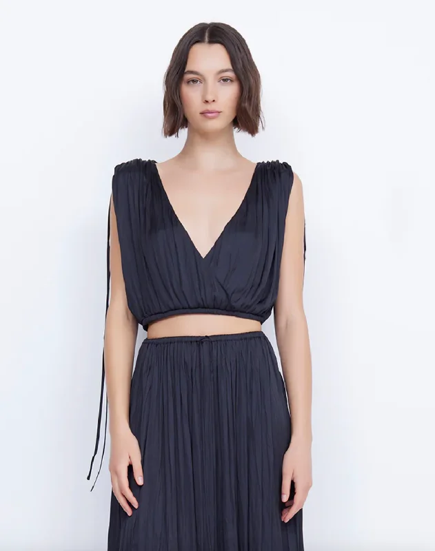 Holiday Gift Guide Sale Louann Wrap Top - Black