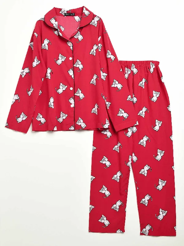 Quality Driven Apparel Printed Grip Sleep Suit