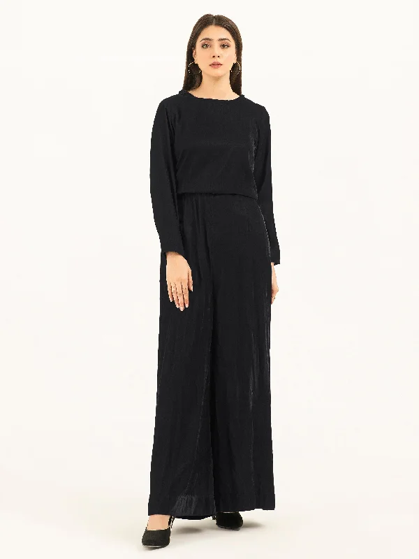 Free Spirited Fashion Solid Velvet Jumpsuit