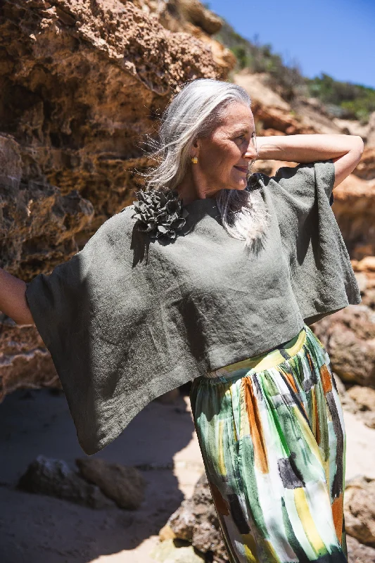 Special Occasion Wear Tommy Top | Desert Sage