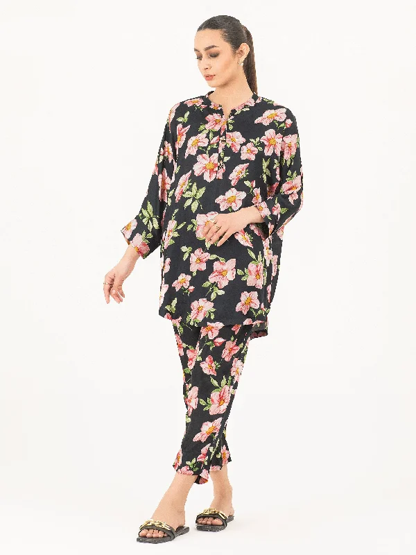 Wardrobe Update Printed Silk Co-Ord Set