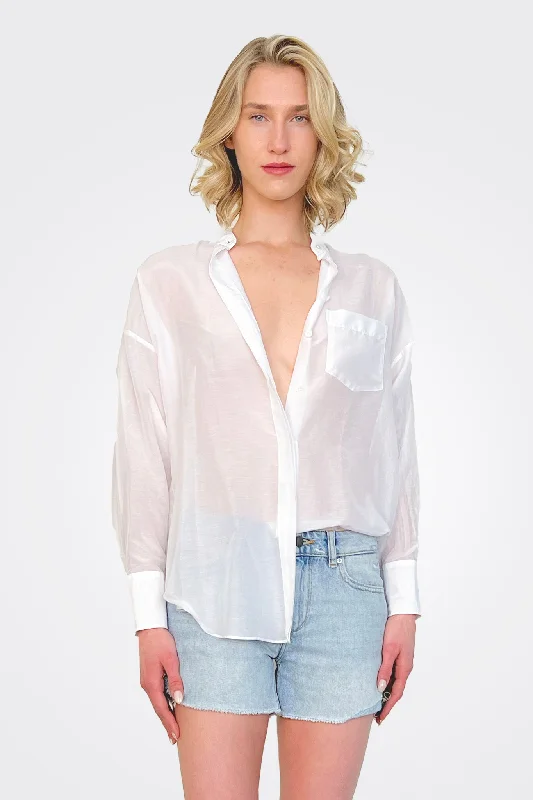 Laid-Back Elegance Katia Shirt - White