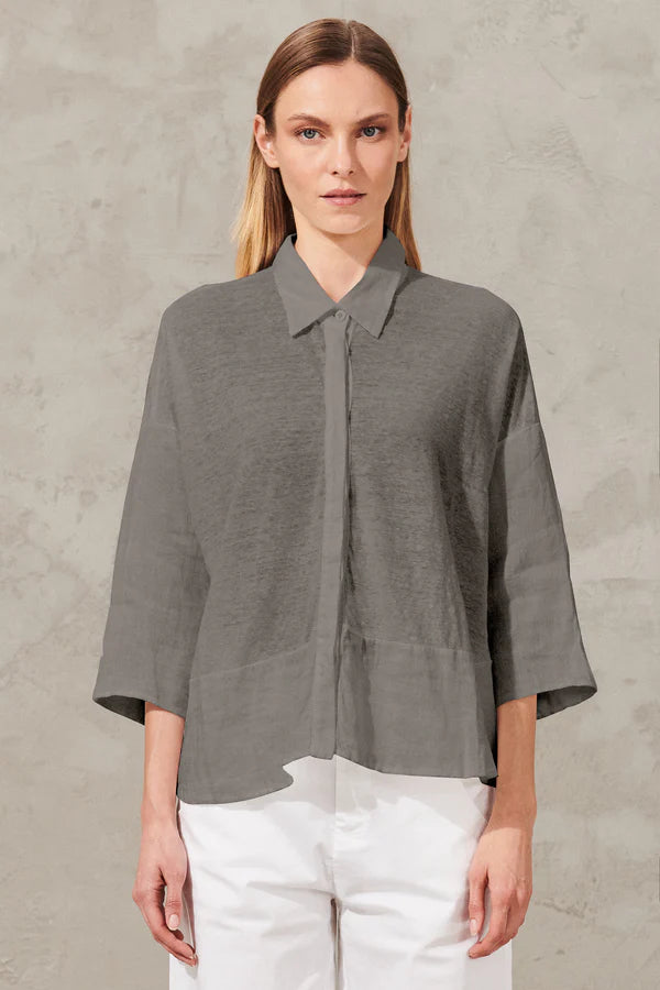 Hot Styles Linen Jersey Shirt - Grey