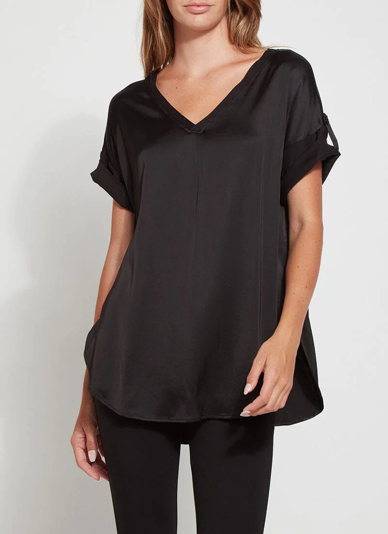 Trendy Street Style Santorini Top - Black