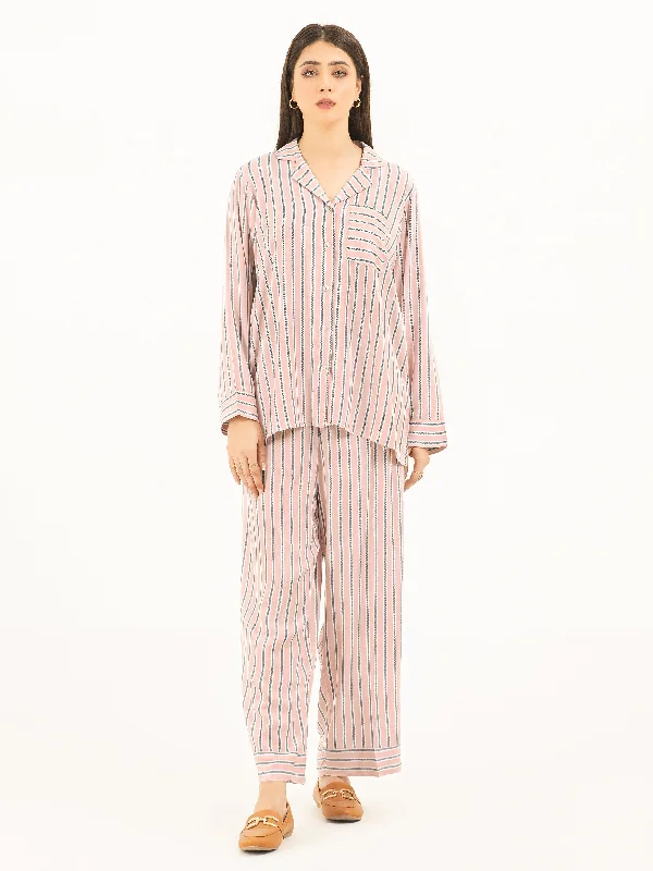 Timeless Elegance Printed Linen Sleepwear