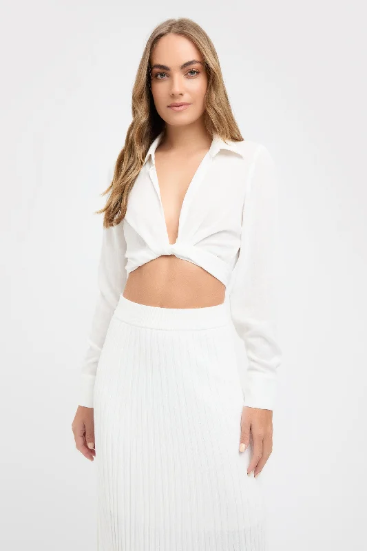 End of Season Sale Hayman Tie Front Top