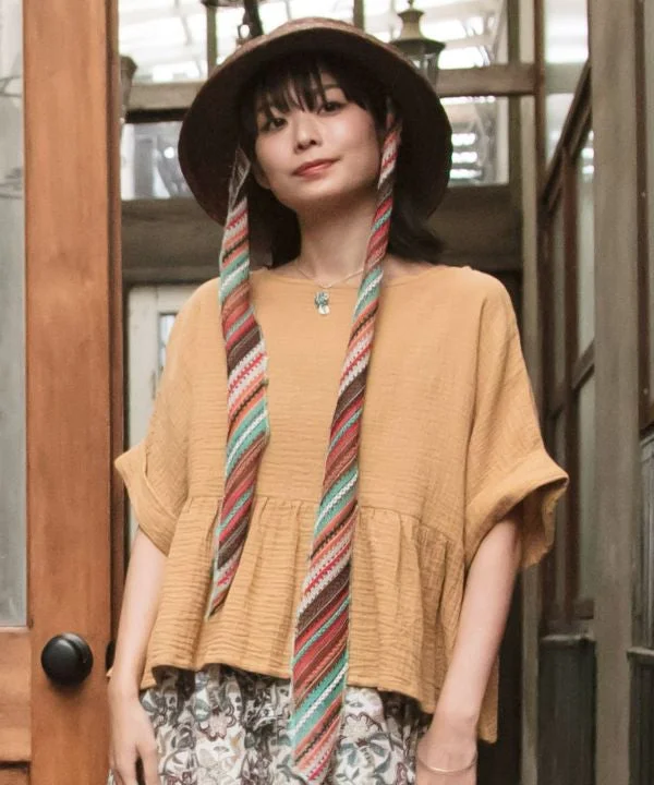 Online Boutiques Best Double Gauze Effortless Top