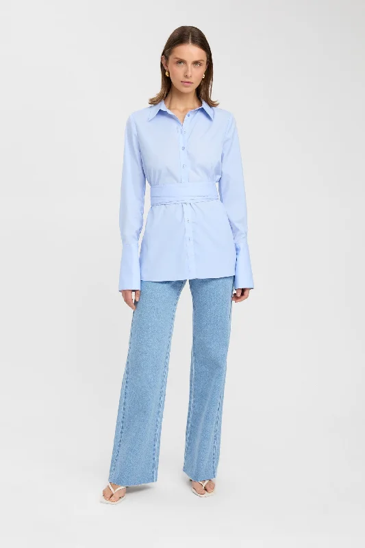 Chic Style Percy Tie Belt Shirt