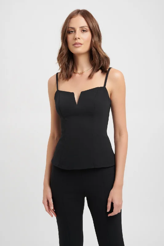 Fashion Essentials Alpha Vee Panel Top