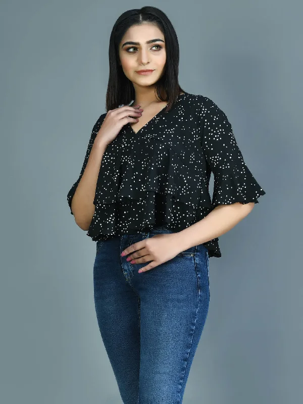 Vibrant Femme Fashion Printed Grip Top