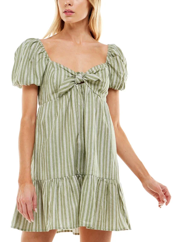 Affordable Women's Fashion Juniors Womens Cotton Smocked Babydoll Dress