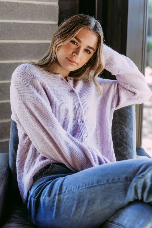 Festival Fashion Foxwood Murphy Knit Cardi Orchid Petal