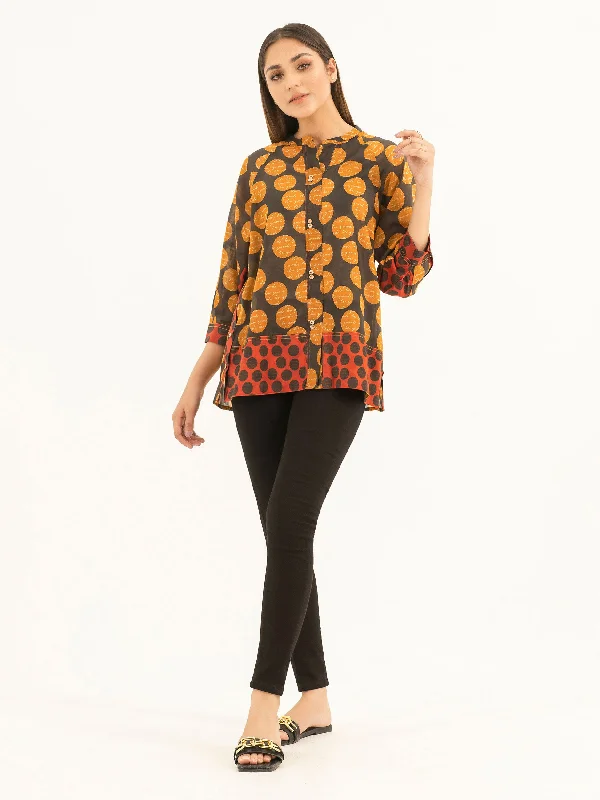 Luxury Fashion Lawn Top-Printed (Pret)