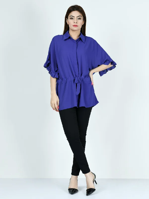 Comfort Centric Apparel Collar Top