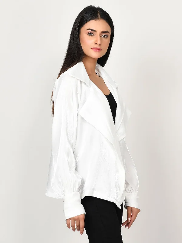 Evening Elegance Shimmer Cotton Satin Top