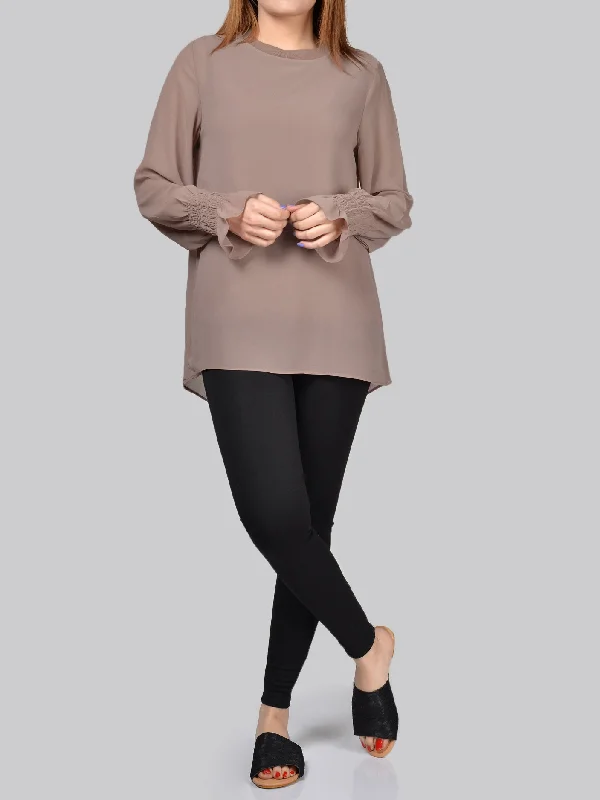 Vibrant Femme Fashion Puckers Top