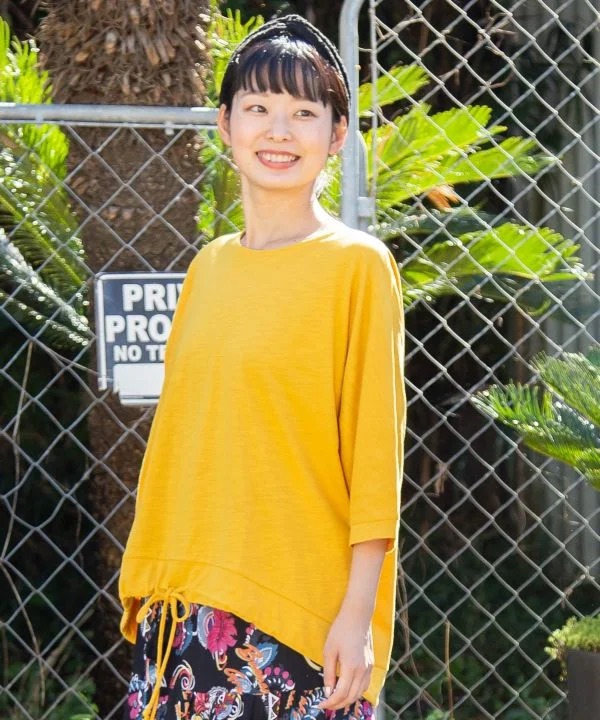 Sophisticated Style Slub Jersey Dolman Sleeve Top