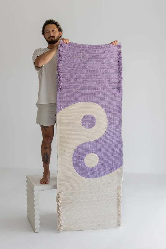 The Perfect Support For Every Pose At Special Prices Yin-Yang Amethyst - Naturally Dyed Herbal Yoga Mat 7mm The Perfect Support For Every Pose At Special Prices Yin-Yang Amethyst - Naturally Dyed Herbal Yoga Mat 7mm