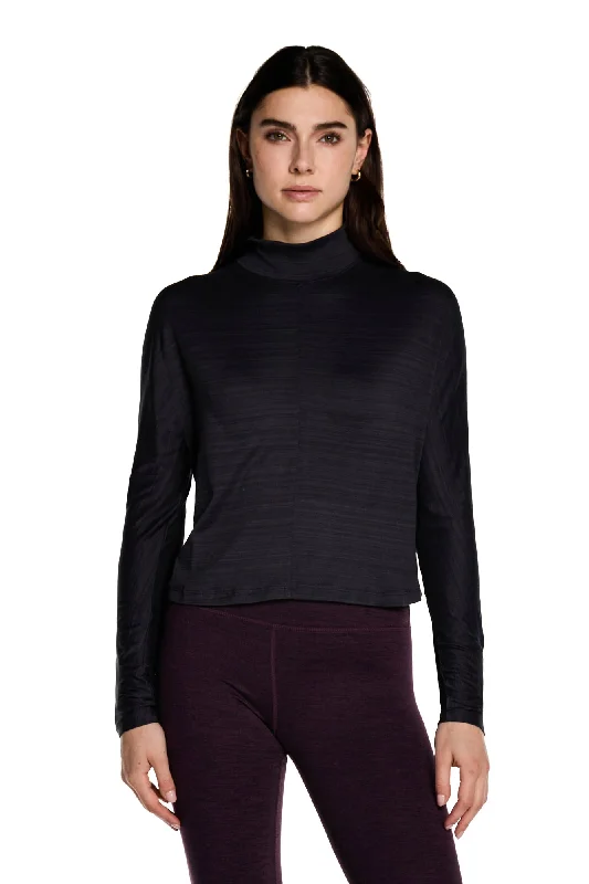 Soft, Supportive Yoga Wear At Unbeatable Savings Alpine Mock Neck Top