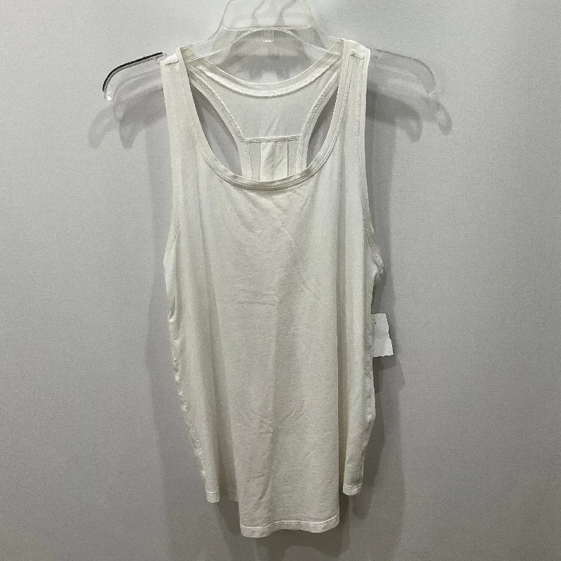 Athletic Tank Top By Lululemon In White, Size: 8